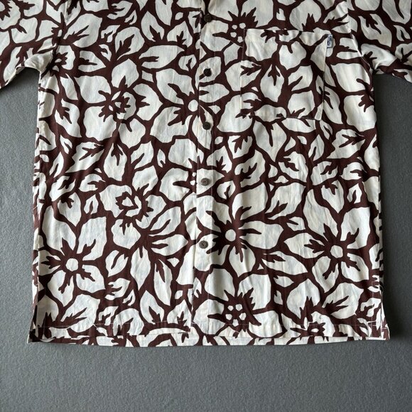 Wayan Natural Wear Vintage Mens 2XL Brown Hawaiian Button Up Short Sleeve Shirt - Picture 3 of 16